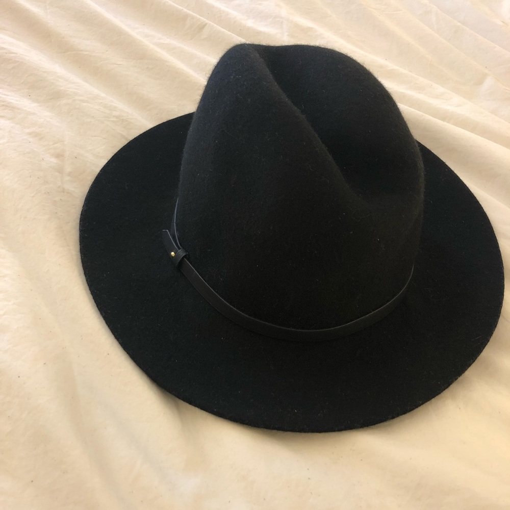 Banana Republic 100% Wool Black Felt Hat